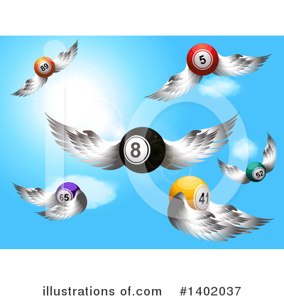 Royalty-Free (RF) Eight Ball Clipart Illustration by elaineitalia - Stock Sample #1402037