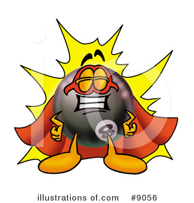 Royalty-Free (RF) Eight Ball Clipart Illustration by Mascot Junction - Stock Sample #9056