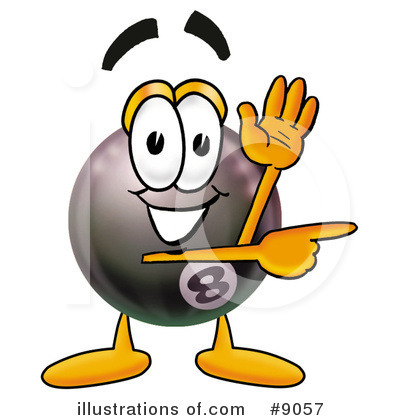 Royalty-Free (RF) Eight Ball Clipart Illustration by Mascot Junction - Stock Sample #9057