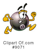 Eight Ball Clipart #9071 by Mascot Junction