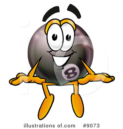 Eight Ball Clipart #9073 by Mascot Junction