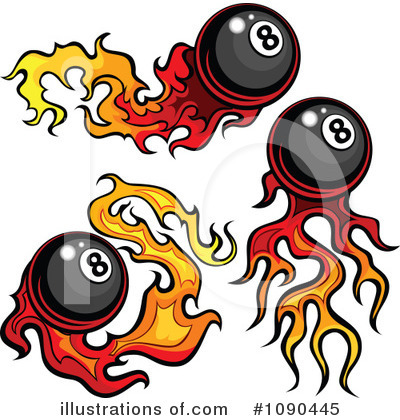 Royalty-Free (RF) Eight Balls Clipart Illustration by Chromaco - Stock Sample #1090445
