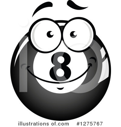 Royalty-Free (RF) Eightball Clipart Illustration by Vector Tradition SM - Stock Sample #1275767