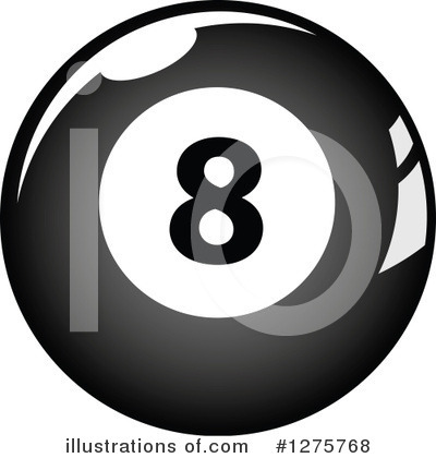 Royalty-Free (RF) Eightball Clipart Illustration by Vector Tradition SM - Stock Sample #1275768
