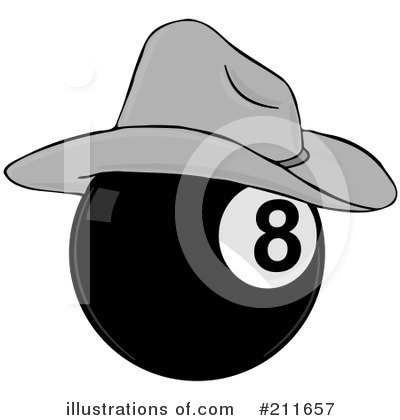 Royalty-Free (RF) Eightball Clipart Illustration by djart - Stock Sample #211657