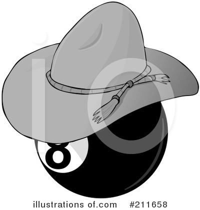 Royalty-Free (RF) Eightball Clipart Illustration by djart - Stock Sample #211658