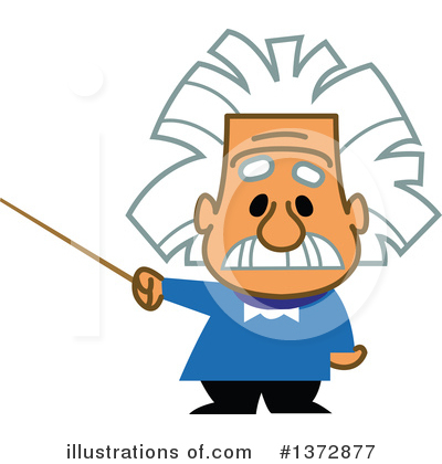 Royalty-Free (RF) Einstein Clipart Illustration by Clip Art Mascots - Stock Sample #1372877