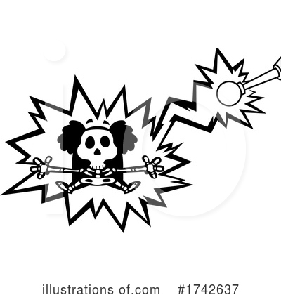 Electrocuted Clipart #1742637 by Hit Toon