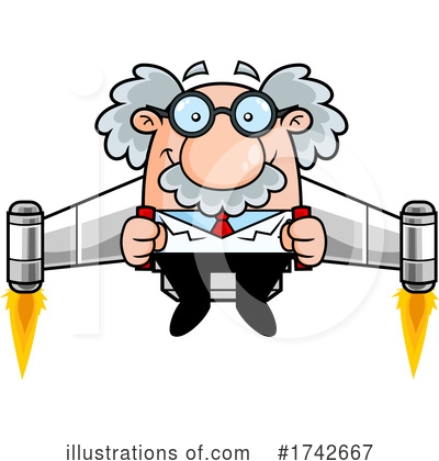 Royalty-Free (RF) Einstein Clipart Illustration by Hit Toon - Stock Sample #1742667