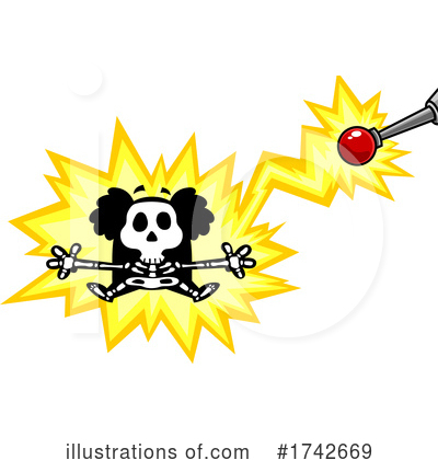 Electrocuted Clipart #1742669 by Hit Toon