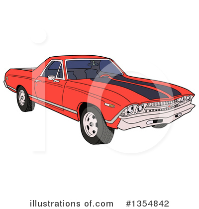 Muscle Car Clipart #1354842 by LaffToon