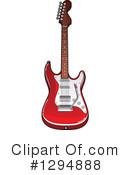 Electric Guitar Clipart #1294888 by Vector Tradition SM
