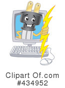 Electric Plug Character Clipart #434952 by Mascot Junction