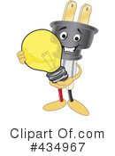 Electric Plug Character Clipart #434967 by Mascot Junction