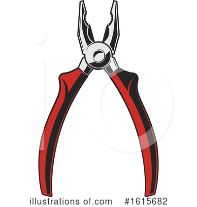 Pliers Clipart #1615682 by Vector Tradition SM