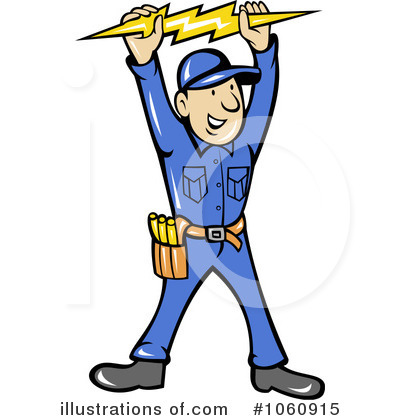 Royalty-Free (RF) Electrician Clipart Illustration by patrimonio - Stock Sample #1060915