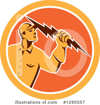 Royalty-Free (RF) Electrician Clipart Illustration by patrimonio - Stock Sample #1295557