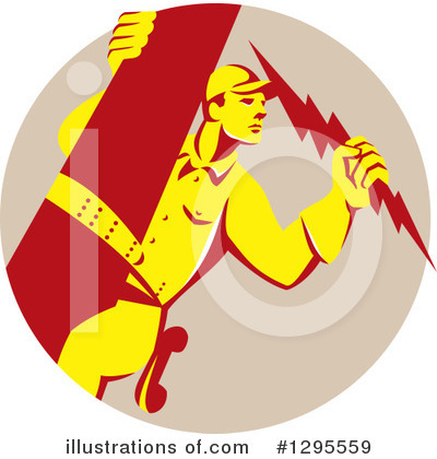 Lineman Clipart #1295559 by patrimonio