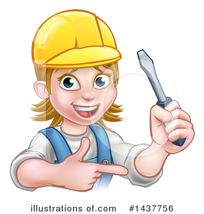 Royalty-Free (RF) Electrician Clipart Illustration by AtStockIllustration - Stock Sample #1437756
