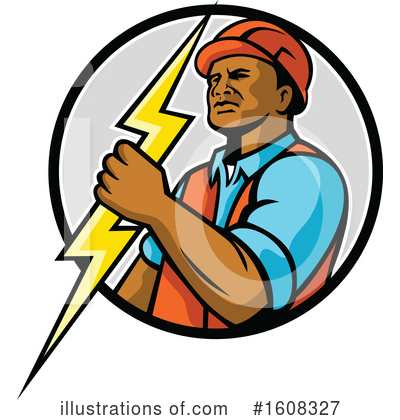 Construction Worker Clipart #1608327 by patrimonio