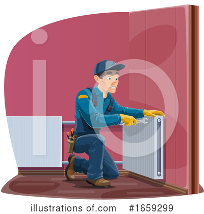 Royalty-Free (RF) Electrician Clipart Illustration by Vector Tradition SM - Stock Sample #1659299