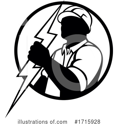 Royalty-Free (RF) Electrician Clipart Illustration by patrimonio - Stock Sample #1715928