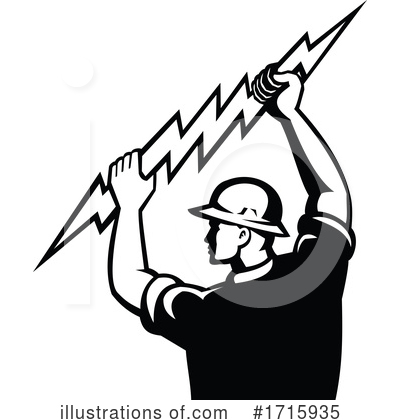 Royalty-Free (RF) Electrician Clipart Illustration by patrimonio - Stock Sample #1715935