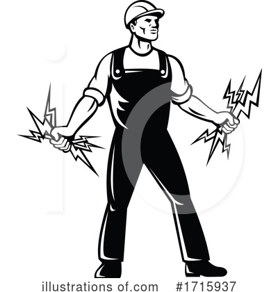 Royalty-Free (RF) Electrician Clipart Illustration by patrimonio - Stock Sample #1715937