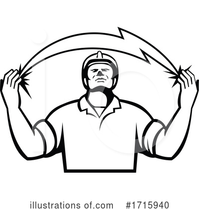 Royalty-Free (RF) Electrician Clipart Illustration by patrimonio - Stock Sample #1715940