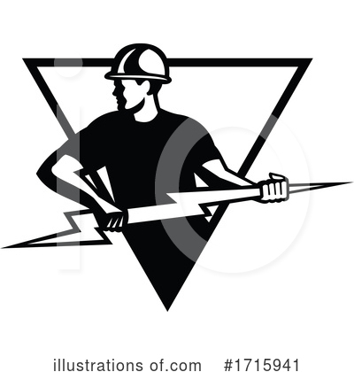 Royalty-Free (RF) Electrician Clipart Illustration by patrimonio - Stock Sample #1715941