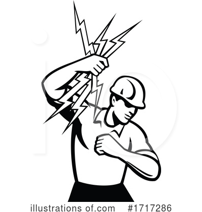 Royalty-Free (RF) Electrician Clipart Illustration by patrimonio - Stock Sample #1717286