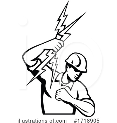 Royalty-Free (RF) Electrician Clipart Illustration by patrimonio - Stock Sample #1718905