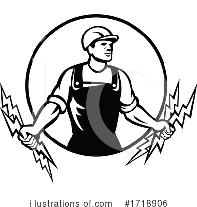 Royalty-Free (RF) Electrician Clipart Illustration by patrimonio - Stock Sample #1718906