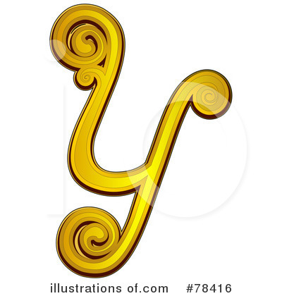 Royalty-Free (RF) Elegant Gold Letters Clipart Illustration by BNP Design Studio - Stock Sample #78416