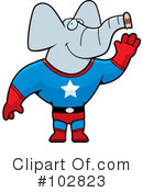 Elephant Clipart #102823 by Cory Thoman