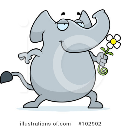 Royalty-Free (RF) Elephant Clipart Illustration by Cory Thoman - Stock Sample #102902