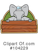 Elephant Clipart #104229 by Cory Thoman