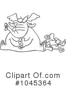 Elephant Clipart #1045364 by toonaday