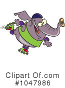 Elephant Clipart #1047986 by toonaday