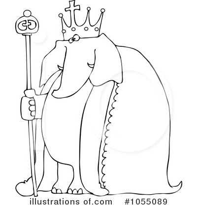 Royalty-Free (RF) Elephant Clipart Illustration by djart - Stock Sample #1055089