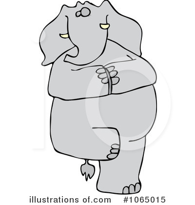 Royalty-Free (RF) Elephant Clipart Illustration by djart - Stock Sample #1065015