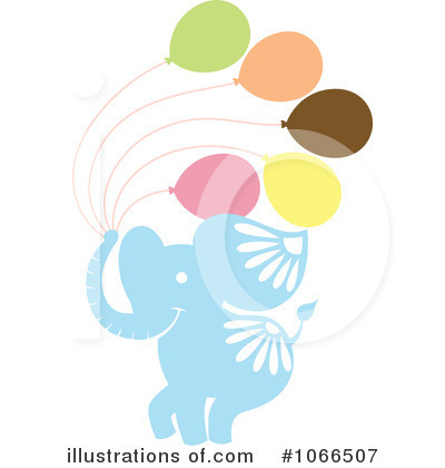 Royalty-Free (RF) Elephant Clipart Illustration by Cherie Reve - Stock Sample #1066507