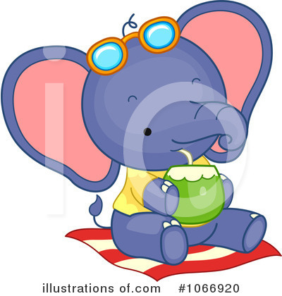 Royalty-Free (RF) Elephant Clipart Illustration by BNP Design Studio - Stock Sample #1066920