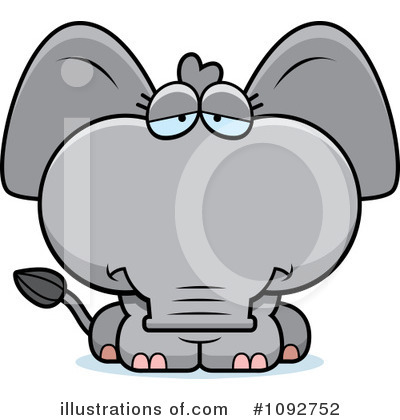 Royalty-Free (RF) Elephant Clipart Illustration by Cory Thoman - Stock Sample #1092752