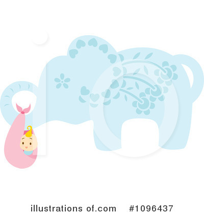 Royalty-Free (RF) Elephant Clipart Illustration by Cherie Reve - Stock Sample #1096437