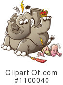 Elephant Clipart #1100040 by Zooco