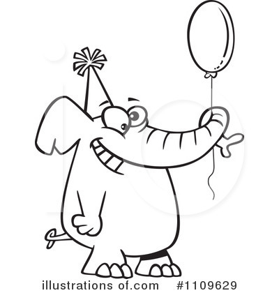 Elephant Clipart #1109629 by toonaday