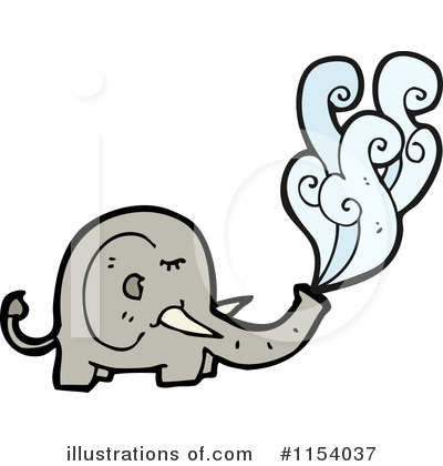 Royalty-Free (RF) Elephant Clipart Illustration by lineartestpilot - Stock Sample #1154037