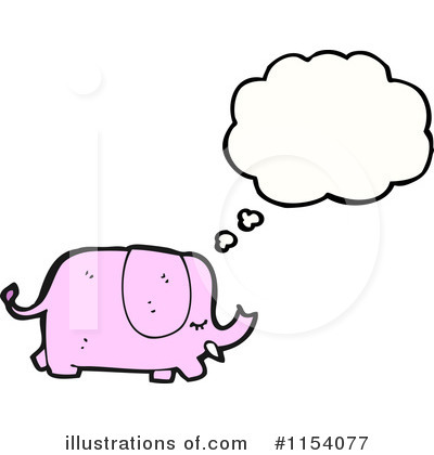 Royalty-Free (RF) Elephant Clipart Illustration by lineartestpilot - Stock Sample #1154077