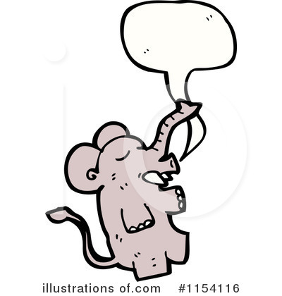 Royalty-Free (RF) Elephant Clipart Illustration by lineartestpilot - Stock Sample #1154116